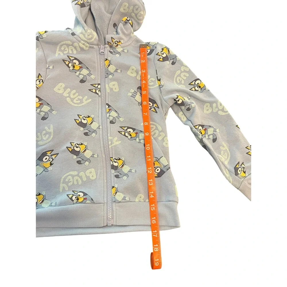 Bluey‎ Girls Boys Fleece Hoodie and Joggers Tracksuit Set Light Blue Size 6